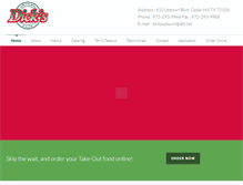 Tablet Screenshot of dicksuptowncafe.com